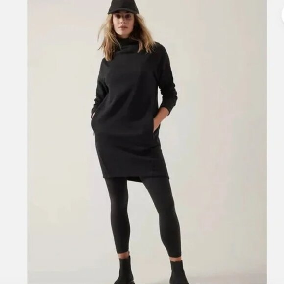 Athleta Cozy Karma Mock Neck Dress - Picture 1 of 6